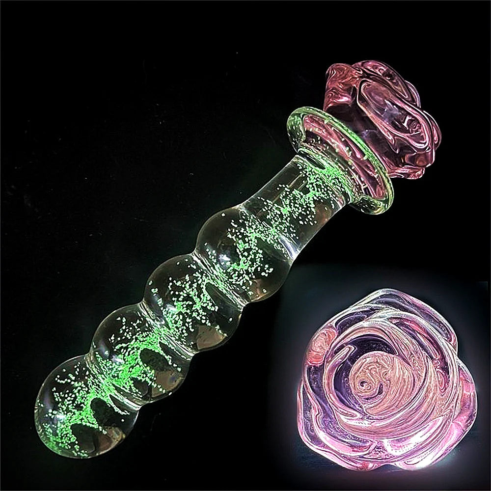 Luminizujące Szklane Dildo